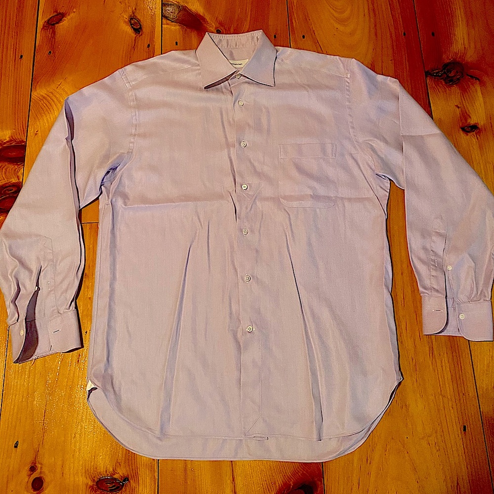 Ermenegildo Zegna Pink Dress Shirt 41 chest 16 neck 35 sleeve Made in Italy